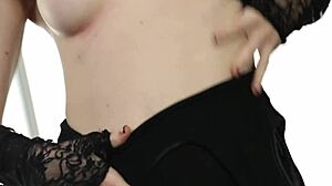 Young amateur blonde in heels fucking her first cock doggystyle with cum in mouth 😍