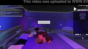 Suggestive Fucking Of Blonde Bimbo In Roblox Studio