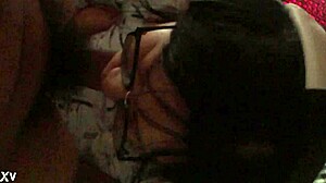 Blowjob scene with my girlfriend's aunt in detail