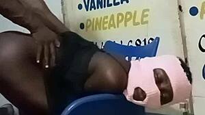 Skinny african teen slut loves rough hard fuck