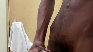 Busting Huge Nut On BBC In Public Toilet!