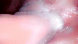 Slut's Creamy Wet Ass and Pussy Drip with Cum