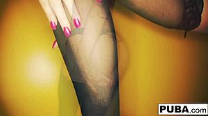 kendall teases in nude skinny body flaunting pussy tits and fetish stockings