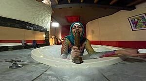 my pussy to mouth action in jacuzzi with mia niqab