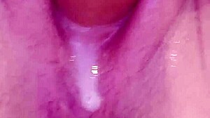 NaughtyHotKitten Drips Creamy Cum from Big Clit Toy Play