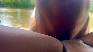 conversational chat about vibing outdoors before that creampie finish