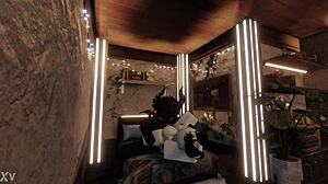 my bunny hg says she needs help but craves my demon dick fucking her brains out