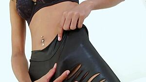 Ladyboy Jerks Cock Hard to Massive Cumshot