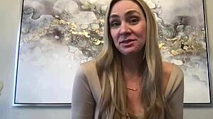 Peek at JJ's Long Legs and Big Tits Blonde Tall MILF Model Debut