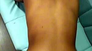 Beautiful petite 18 year old cutie fucks old black cock covered in thick cum