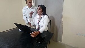 Old man laps college stepdaughter's juicy swollen pussy lips