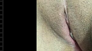 jade's beautiful shaved pussy drips juicy and tight in close-up homemade latina clip