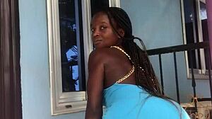 Ever seen a Crazybitch twerk that huge ass on the balcony outdoors?