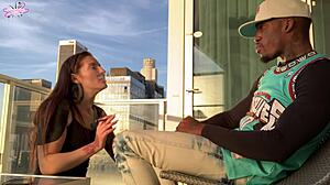 Sunset Creampie Fills Dripping Wet Pussy After Rough Interracial Riding and Squirting