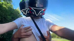 i picked up a didi client no bra and he noticed my huge tits right away