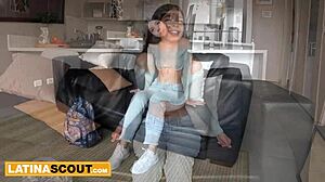 imagine this colombian teen's ass pounded doggystyle in casting