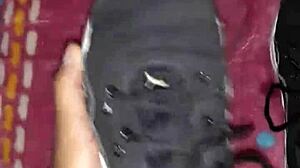 i shoot massive cum all over tennis shoes fetish