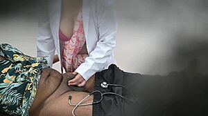 fuck, this lady doctor with huge tits loves patient cock play