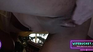 i love petting my sexy latina milf wife's huge clit during homemade couple sunset sex it's so romantic