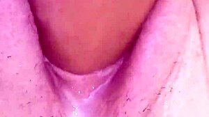 NaughtyHotKitten Drips Creamy Cum from Big Clit Toy Play