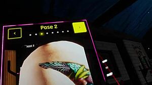 wanna check out that hot garage girl in cyberpunk vr sex game?