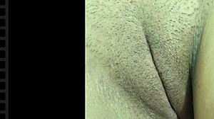 jade's beautiful shaved pussy drips juicy and tight in close-up homemade latina clip