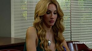 horny asian ladyboy strokes cock toys solo cumshot explosion