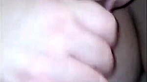 her thirst was huge so she begged for more cum and finally got her naughty oral fix