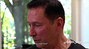 what happens when you massage her naked ass?