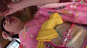 petite geisha lures older man into secret creampie ritual