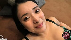 japanese busty milf encounters solougo for intense ass worship slapping and tit fetish action