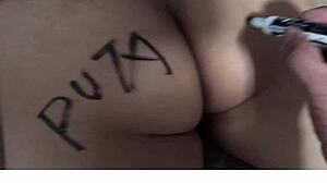 sexy santa latina prostitute plays dirty with huge dildo toys nonstop