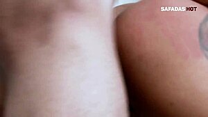 brazilian teen's big tits bounce as monster cock pounds her shaved pussy pov then switches to intense anal assfucking