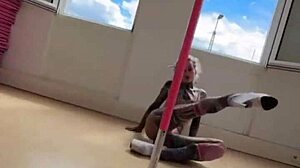 Anuskatzz Twerks Athletic Ass in Exotic Heels Pole Dance Mix