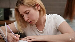 Wow! I Love Big Cock Filling My Pussy While Cooking Breakfast In Kitchen!