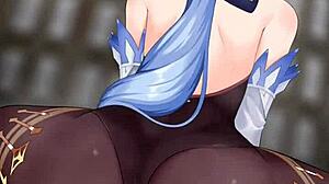 ganyu rides cowgirl in super erotic genshin hentai scene