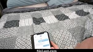 Stepsister Caught Riding Stepbro's Monster Cock During Long Distance Blues?