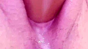 NaughtyHotKitten Drips Creamy Cum from Big Clit Toy Play