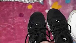 i shoot massive cum all over tennis shoes fetish