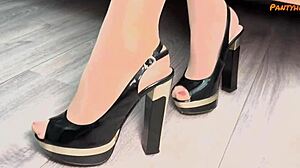 max bangs anal queen kitti li's tight shaved pussy in pantyhose panties cowgirl