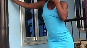 Ever seen a Crazybitch twerk that huge ass on the balcony outdoors?