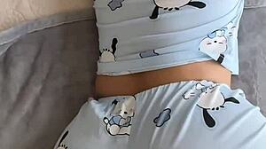 woke up my hot latina stepsis fingering her shaved pussy so i fucked her big ass pov till she screamed