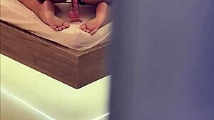 hey mommy i caught you hot in your room and you milked all my cum behind dad's back