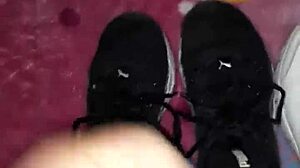 i shoot massive cum all over tennis shoes fetish