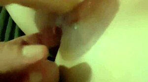 girlfriend sneaks dildo fun deep in her pussy when alone with toys teasing
