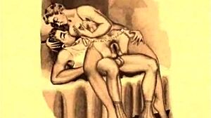 vintage hairy retro erotic cartoon drawings