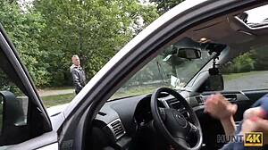 Hunt4k. young curvy babe needs cash so she rides cock outdoors