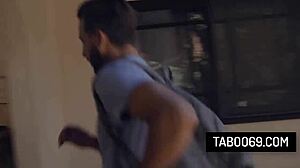 pervy stepson pounds stepmom queenie sateen and vanessa sky outdoors? 