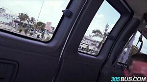 alina li begs for COCKS in public bus humiliation fuck