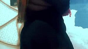 Chubby BBW Fat Novinha Dances Seductively with Curves